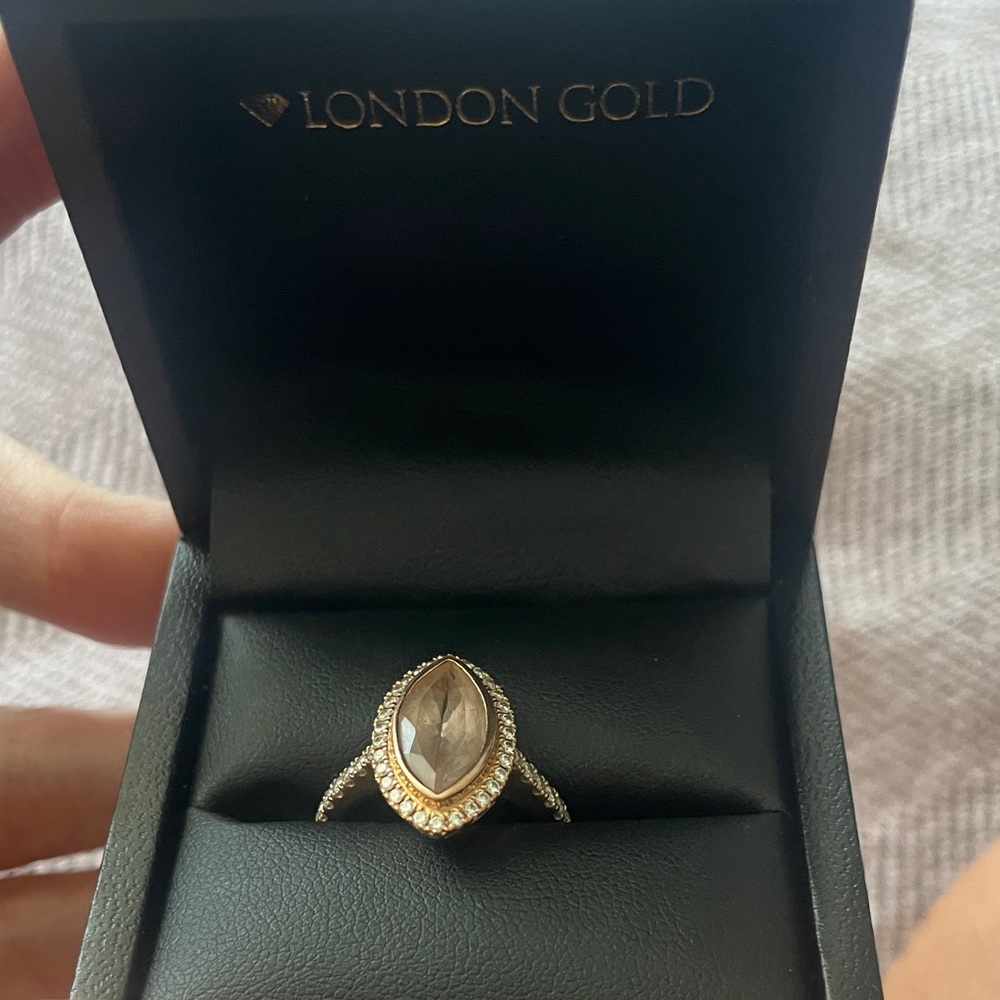 Yael Women's Morganite Diamond 18k Rose Gold